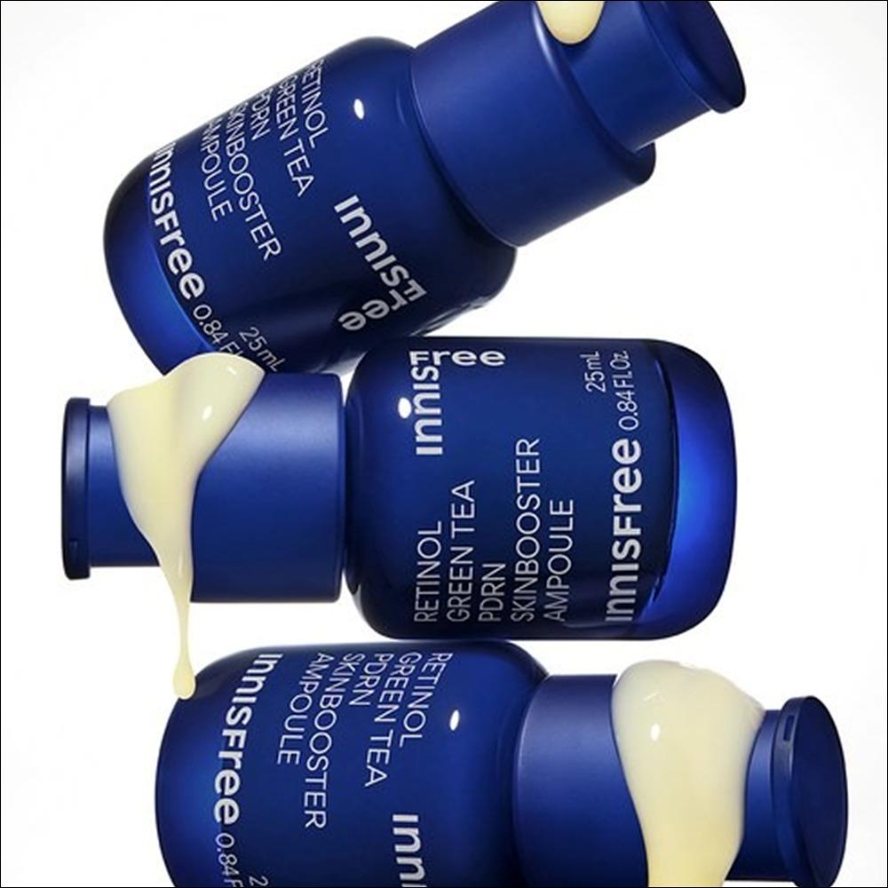 [Vegan Beauty] Innisfree Retinol Green Tea PDRN Skin Booster Ampoule, 25ml, 1ea