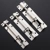 Thickened Stainless Steel Anti-Theft Door & Window Latch: Square Bolt for Cabinets & Doors, Surface-Mounted, Chinese Style