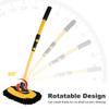 Car Wash Mop Car Cleaning Brush 40 Inch Long Handle Anti-Scratch Can Rotate 90° Car Detailing Cleaning Tool