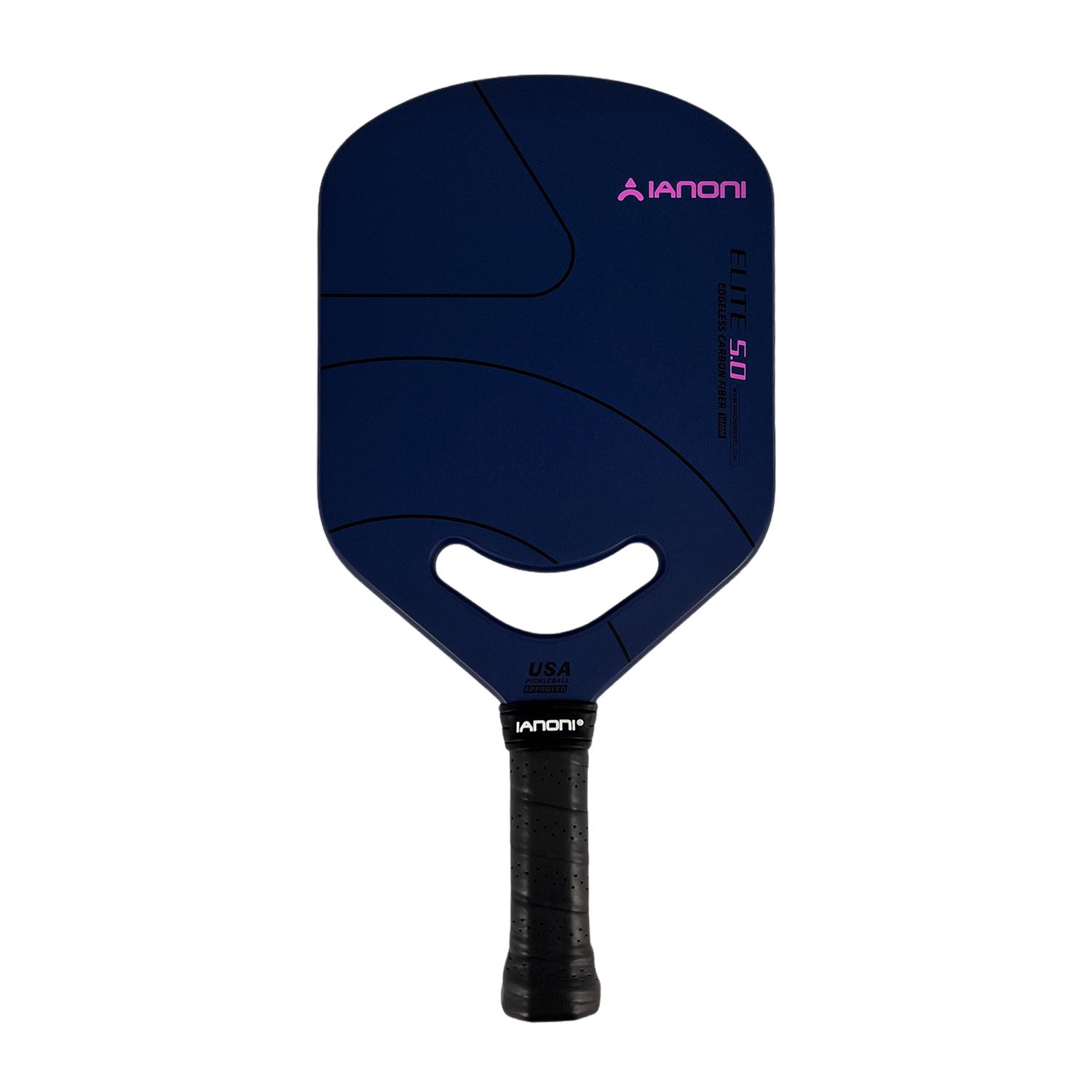 IANONI SPORTS ELITE5.0 Edgeless Pickle Ball Paddle 16mm Thickness Approved Adult Carbon Fiber Pickleball Paddle