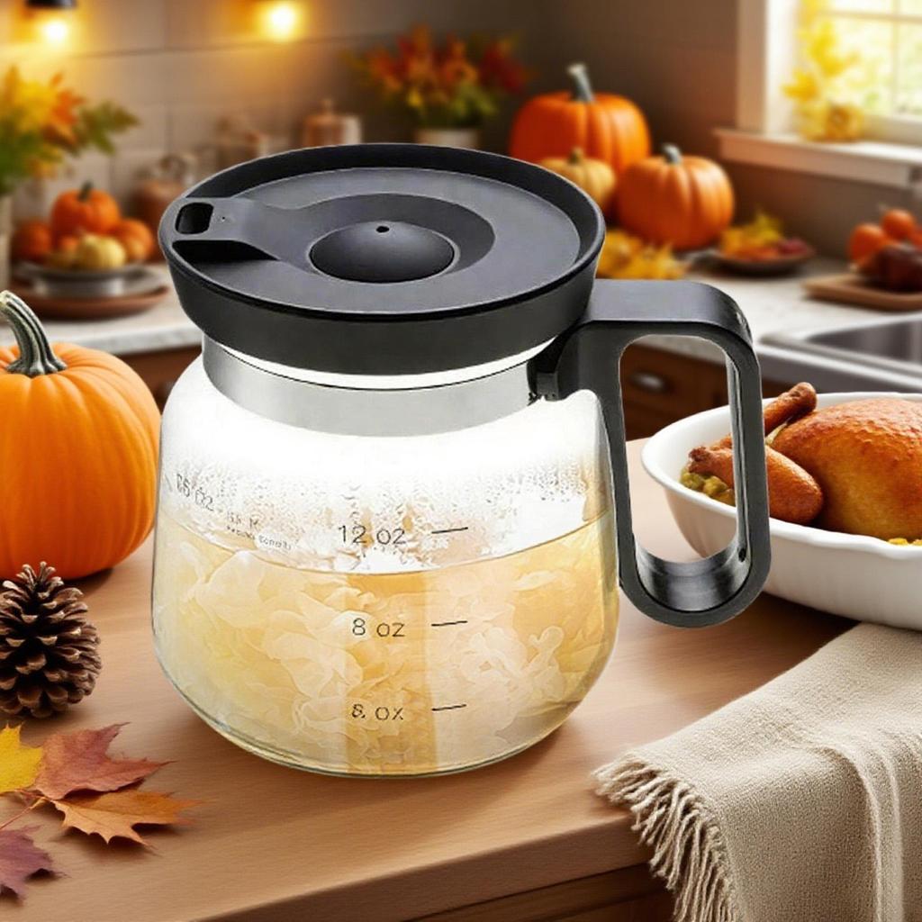 16 Oz Glass Coffee Mug with Lid, Dishwasher Safe Heat-Resistant Cup for Car Office, Portable Tea Pot Home Outdoor Use