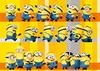 Epoch 500 Piece Jigsaw Puzzle Minions Full! Minions (38 x 53cm) 06-080s with glue and spatula with score ticket EPOCH