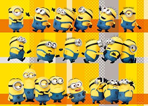 Epoch 500 Piece Jigsaw Puzzle Minions Full! Minions (38 x 53cm) 06-080s with glue and spatula with score ticket EPOCH