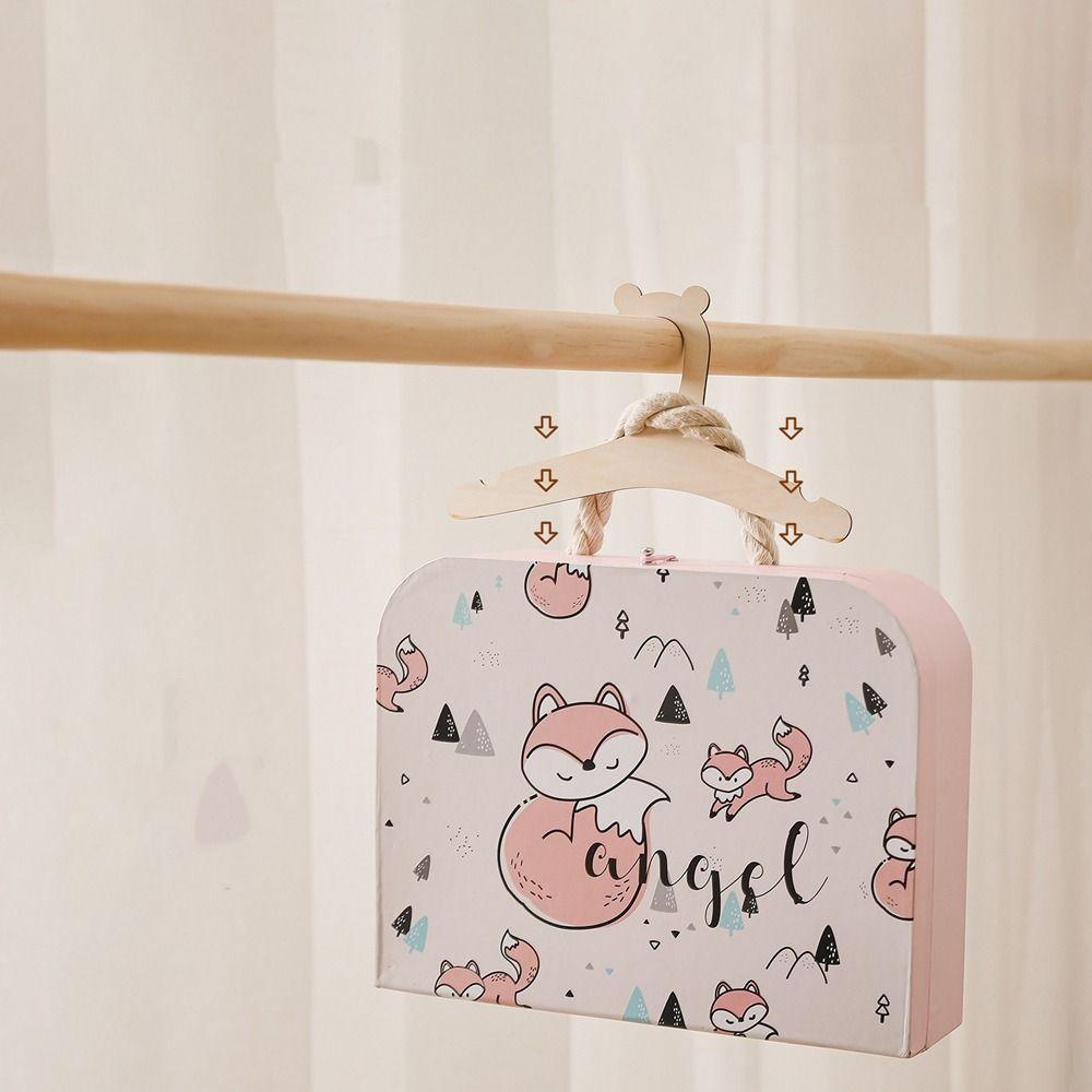 10Pcs Cute Wooden Clothes Hanger Non Slip Baby Clothes Rack Creative Baby Clothes Hanger  Baby Room