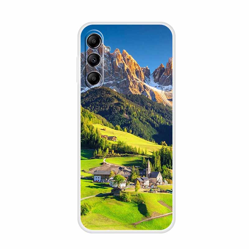 For Samsung Galaxy A14 A34 A54 5G Case Cartoon Soft Silicone TPU Cover Coque for Samsung A54 A34 A24 4G Transparent Clear Capa