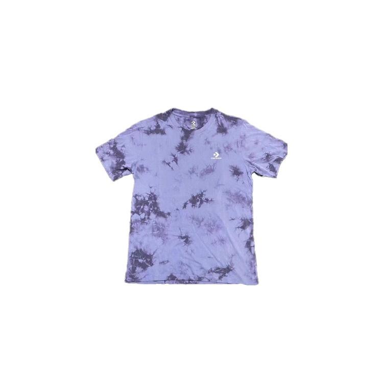 Converse Go-To Star Chevron Washed Standard Fit T-Shirt Asia Sizing Purple Men s 10023867-A02 XS