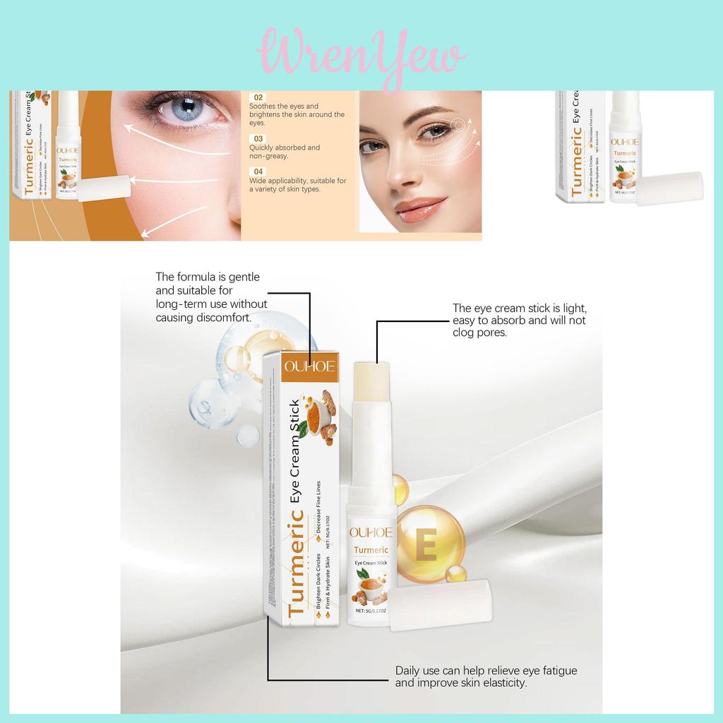 Ouhoe Turmeric Retinol Eye Cream Stick For Radiant Hydration And Nourishing Care