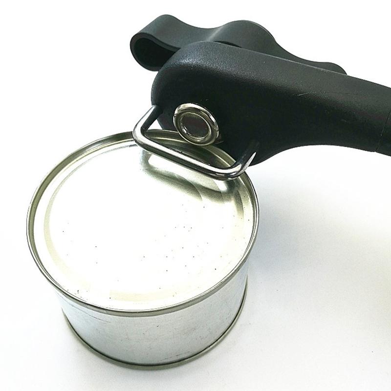 Durable Can Opener Smooth Edge Manual Ergonomic Anti-slip Grips Handle Durable Easy to Clean and Healthy Easy to Use