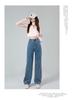 Petite High Waist Wide Leg Jeans - Slimming, Versatile, Floor-Length Korean Style for Women Plus Size