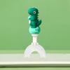 Children's U-Shaped Toothbrush: Soft Silicone Bristles, Anti-Slip, Cartoon Design, Ages 1-12
