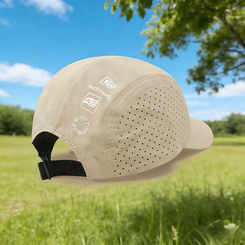 Quick-drying Baseball Cap Men's Outdoor Hiking Waterproof Embroidered Duckbill Cap Women's Hiking Short-brimmed Hat - Adjustable
