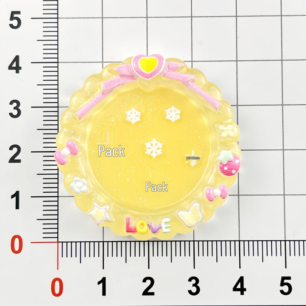 DIY Cartoon Resin Accessories: Luminous Lace Photo Frame, Cream Glue Phone Case, Sticker, Keychain, Hair Clip, Ornaments