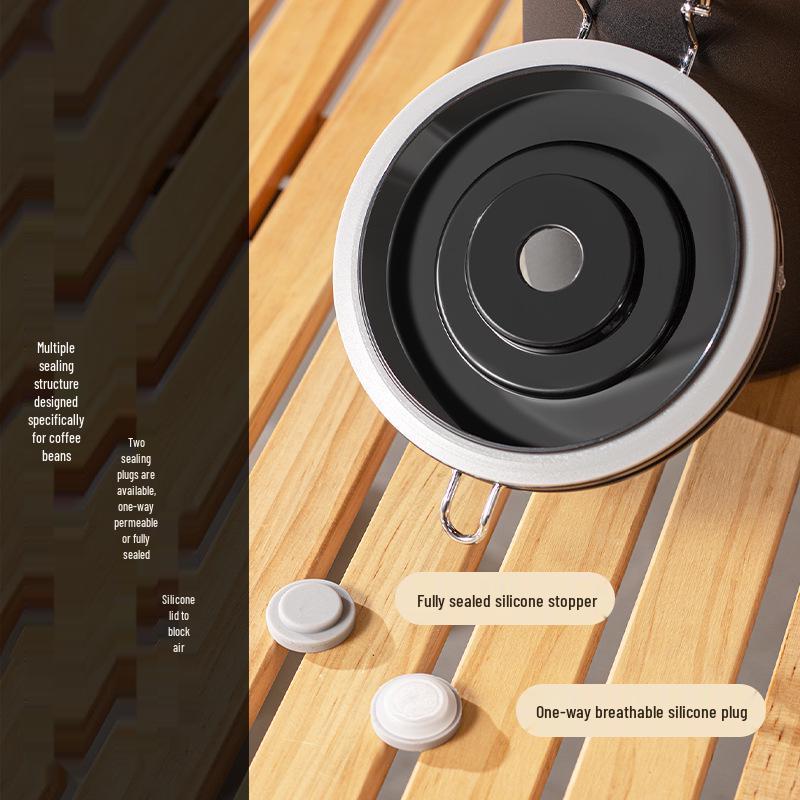 304 Edelstahl Luftdichter Kaffee- und Getreidevorratsbehälter