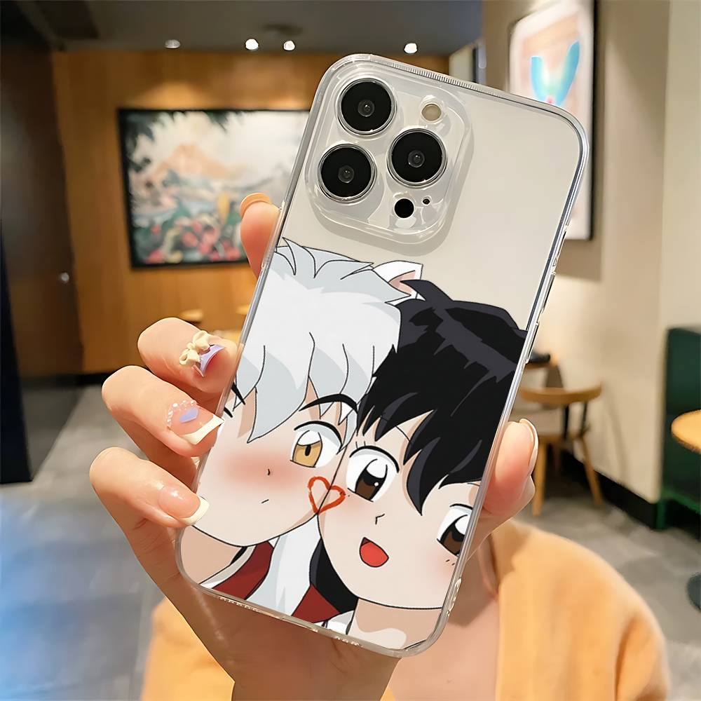 Anime I-Inuyasha Sesshoumaru Phone Case For IPhone 17 16 15 12 11 Pro Max 14 Plus 13 Mini Clear Cover Soft Funda
