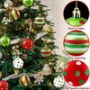 24 Irregular Cross-border Painted Christmas Tree Ornaments - 3cm Ball Set