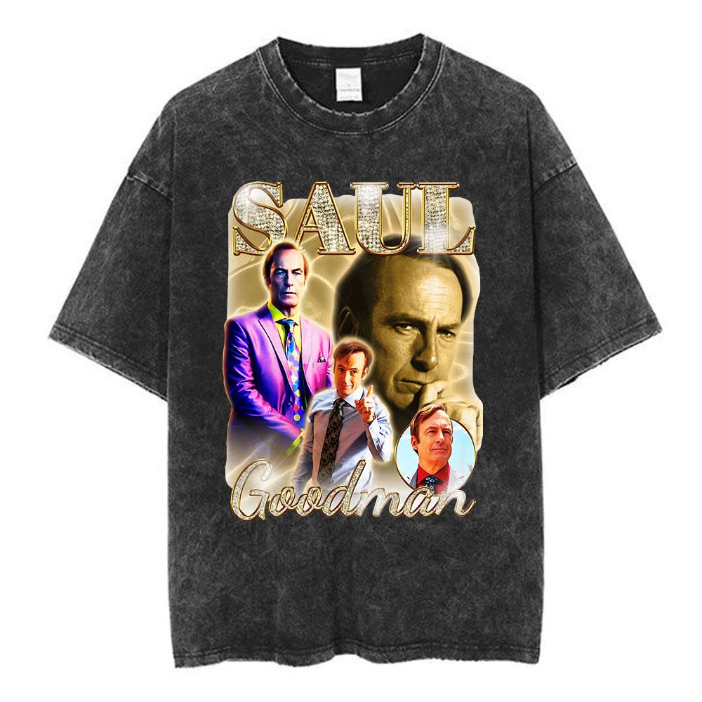 Unisex Los Pollos Hermanos Tshirt YK Breaking Bad Print Black Washed Oversized Short Sleeve Streetwear Tops