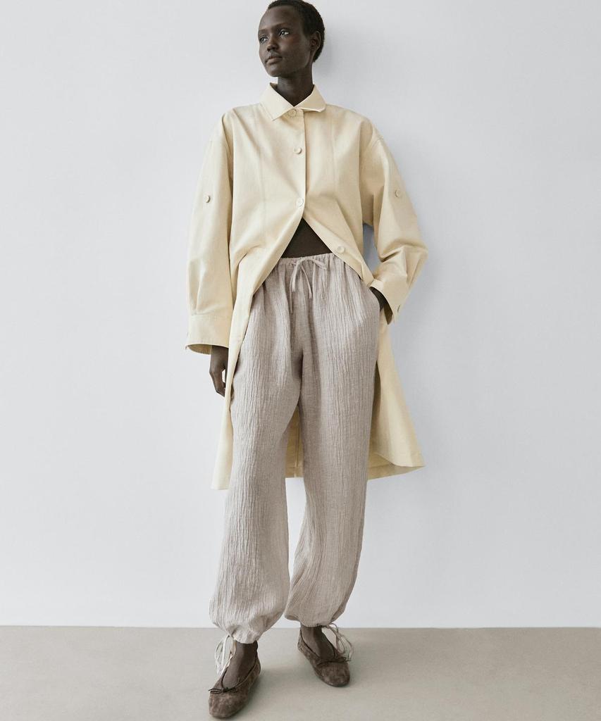 Masimodutti 100% Linen Sarouel Pants