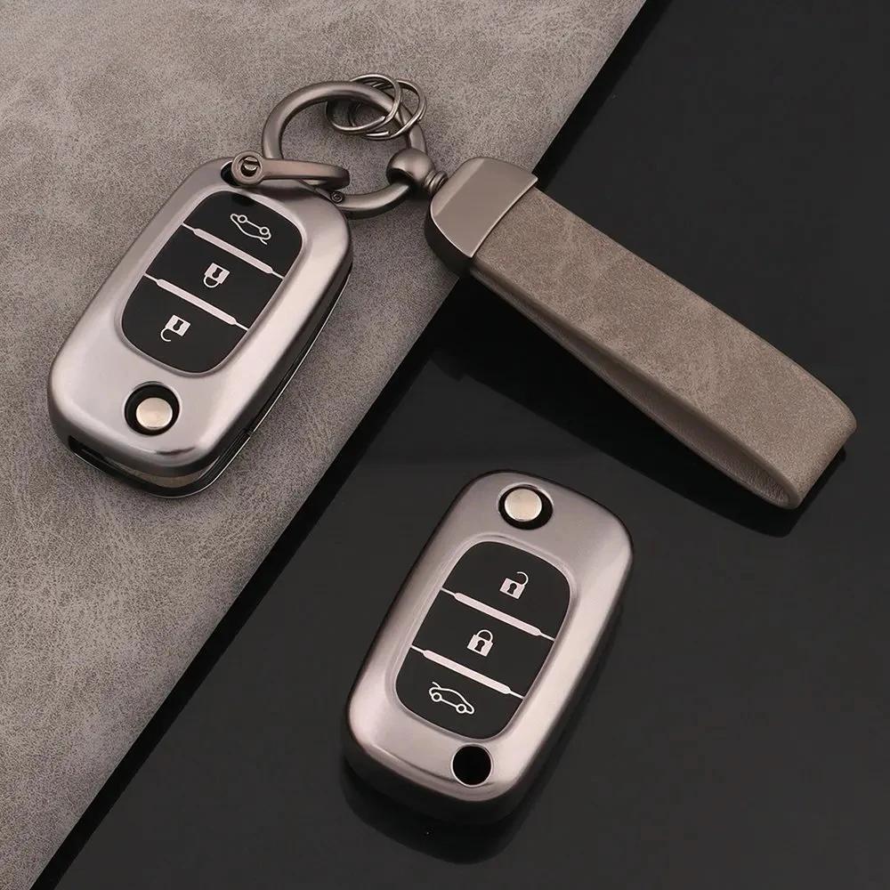 Tpu Flip Car Key Case Cover For Renault Fluence Clio Megane Kangoo Lacia Lada Largus Kalina Granta Vesta X-Ray Benz Smart Fortwo