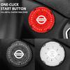 One-key Start Stop Button Cover Car Interior Decor Start Switch Protector For X-trail Qashqai Note Juke Leaf Sentra