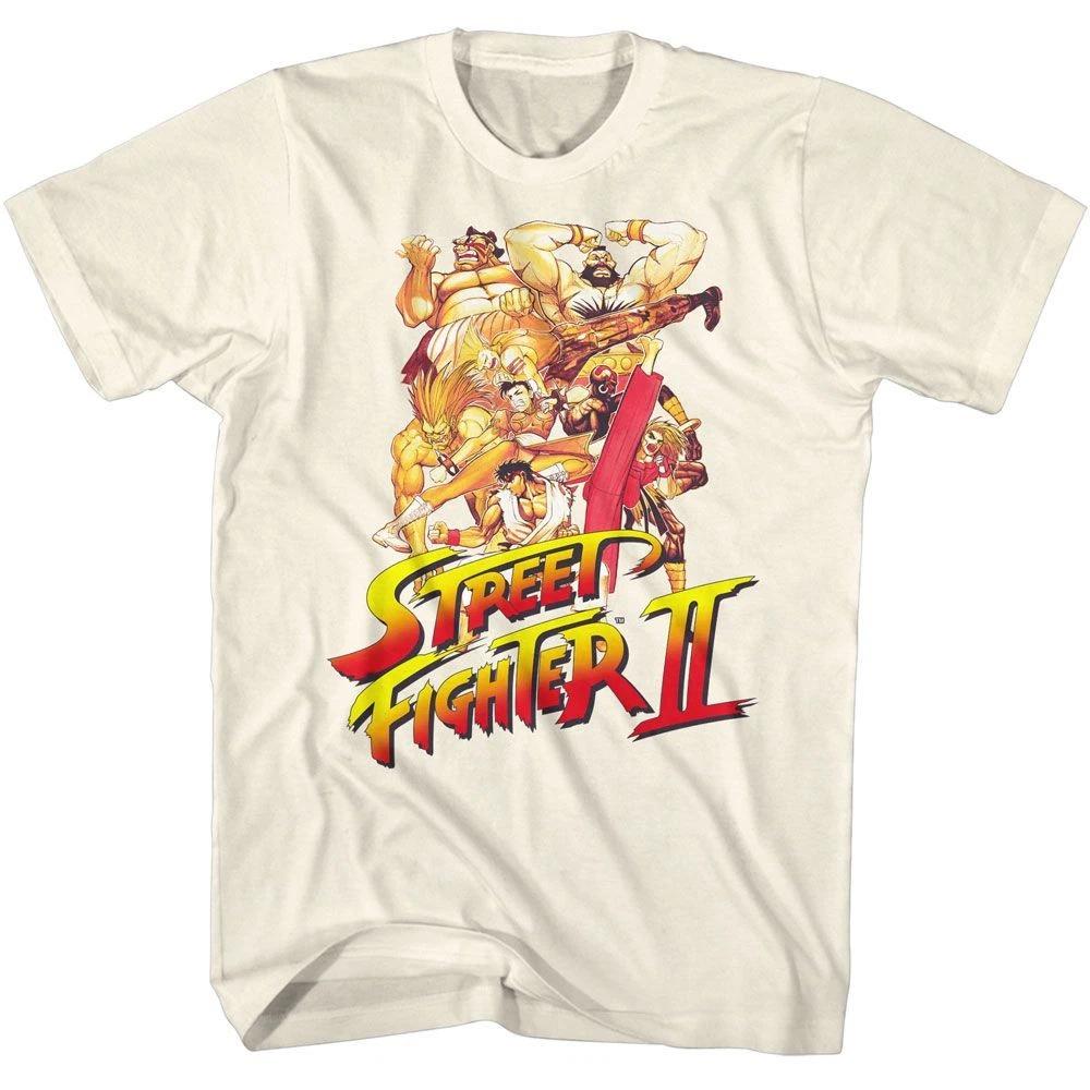 Street Fighter Many Poses Gaming Shirt 140