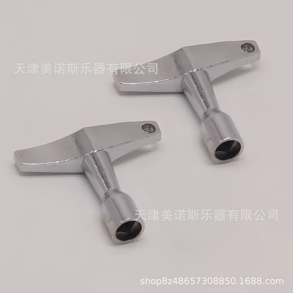 Alloy Snare Drumhead Adjuster with 4-Corner Wrench and Holes - Stand Drum Key Accessories