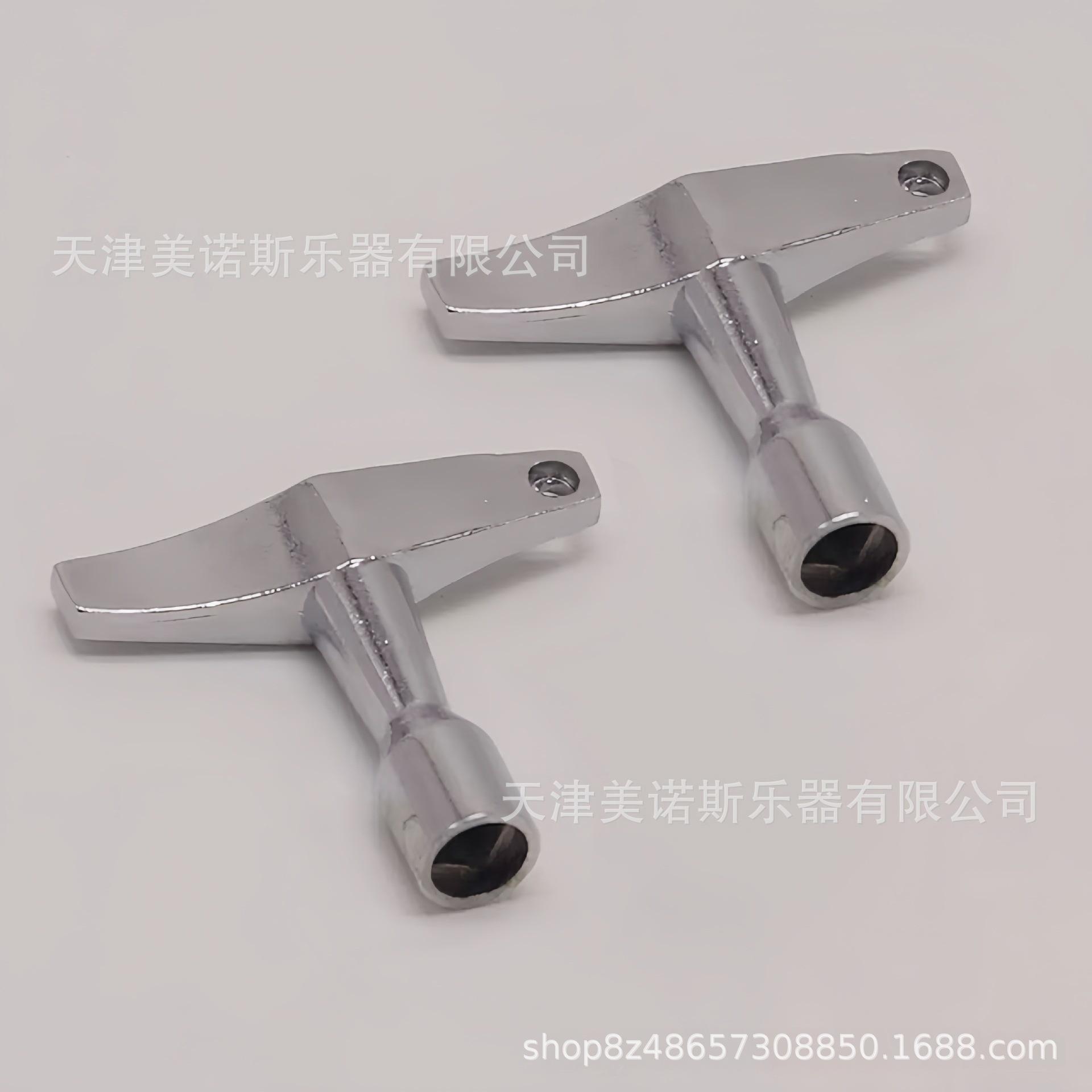 

Alloy Snare Drumhead Adjuster with 4-Corner Wrench and Holes - Stand Drum Key Accessories