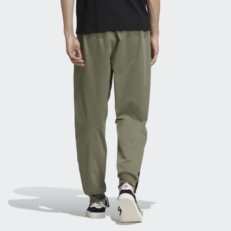 Adidas Pantaloni de jogging din tricot cu talie medie, pantaloni de pantaloni pentru bărbați, Trace-Verde GT7288