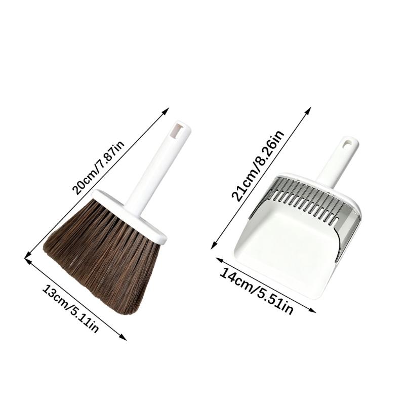 Small Handheld Sweeper With Dustpan For Tabletop Vehicle Interior Cleaning Home Cleaning Drawers Desktop Sofa Outdoor