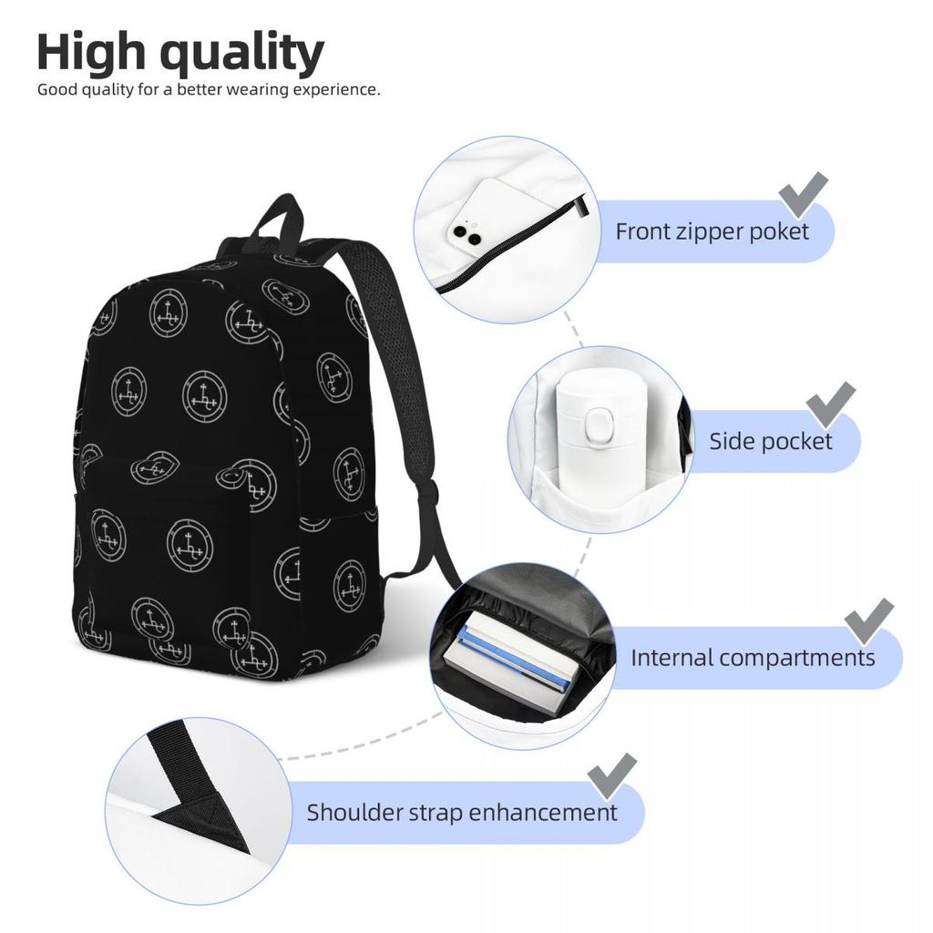 Sigil Of Lilith Backpack Daypack Large Capacity Children BookBag School Bag Shoulder Bags for Men Women