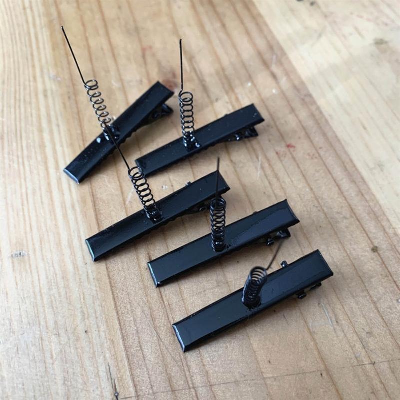 Secure Hairpin Crafting Attachments Convenient Hairpin Crafting Supplies Chic Barrette Clip Attachment with Spring