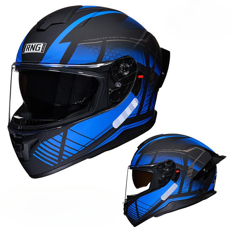 Motorcycle Helmet Motorcycle Helmet Double Lens Large Tail Bluetooth Headset Full Helmet Motorcycle Helmet Motorcycle