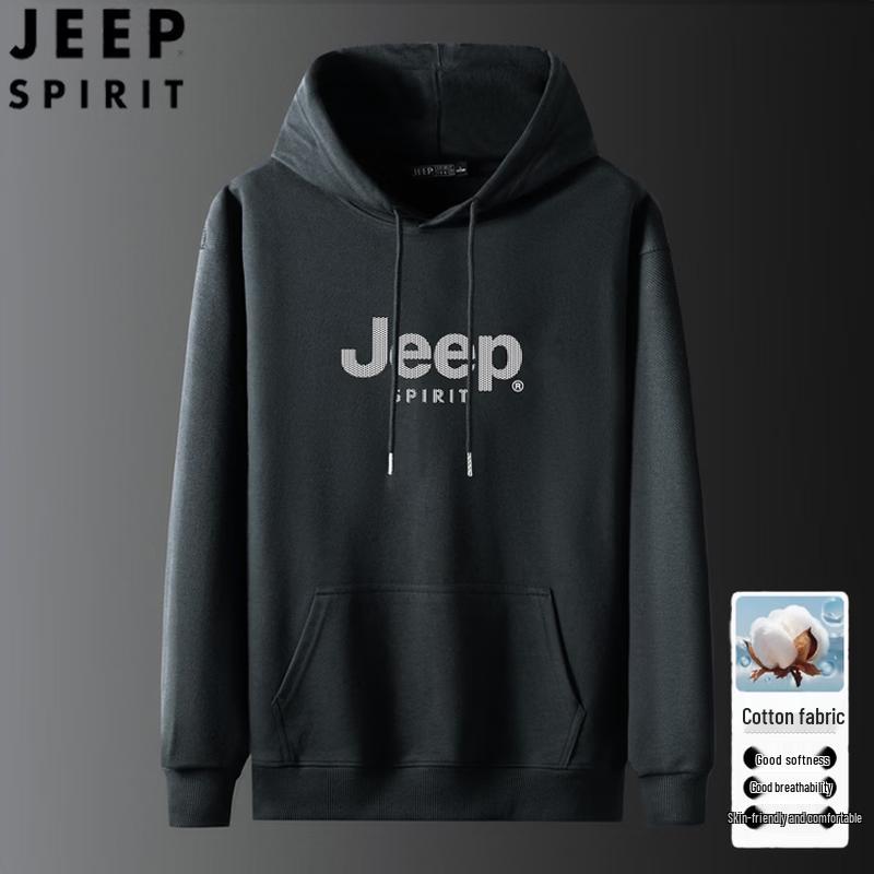 JEEP SPIRIT Men's Hooded Graphic Sweatshirt