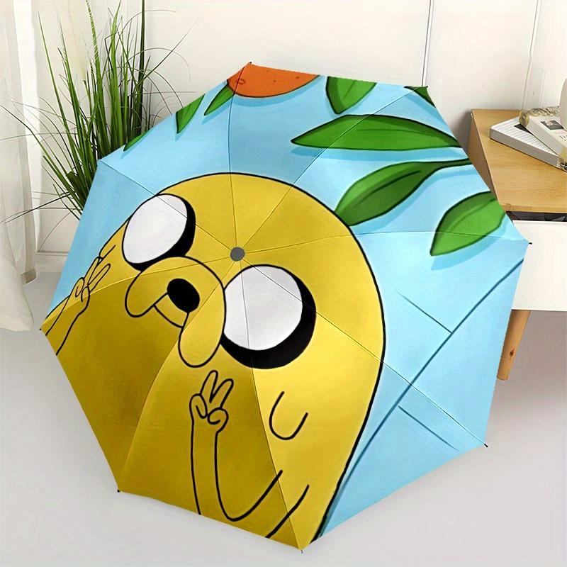 1pc Jake the Dog Automatic Umbrella 8-Bone Design Compact Gear for Outdoor Travel, Perfect Helloween Chrismas Gift for Friends or Family Y250829181
