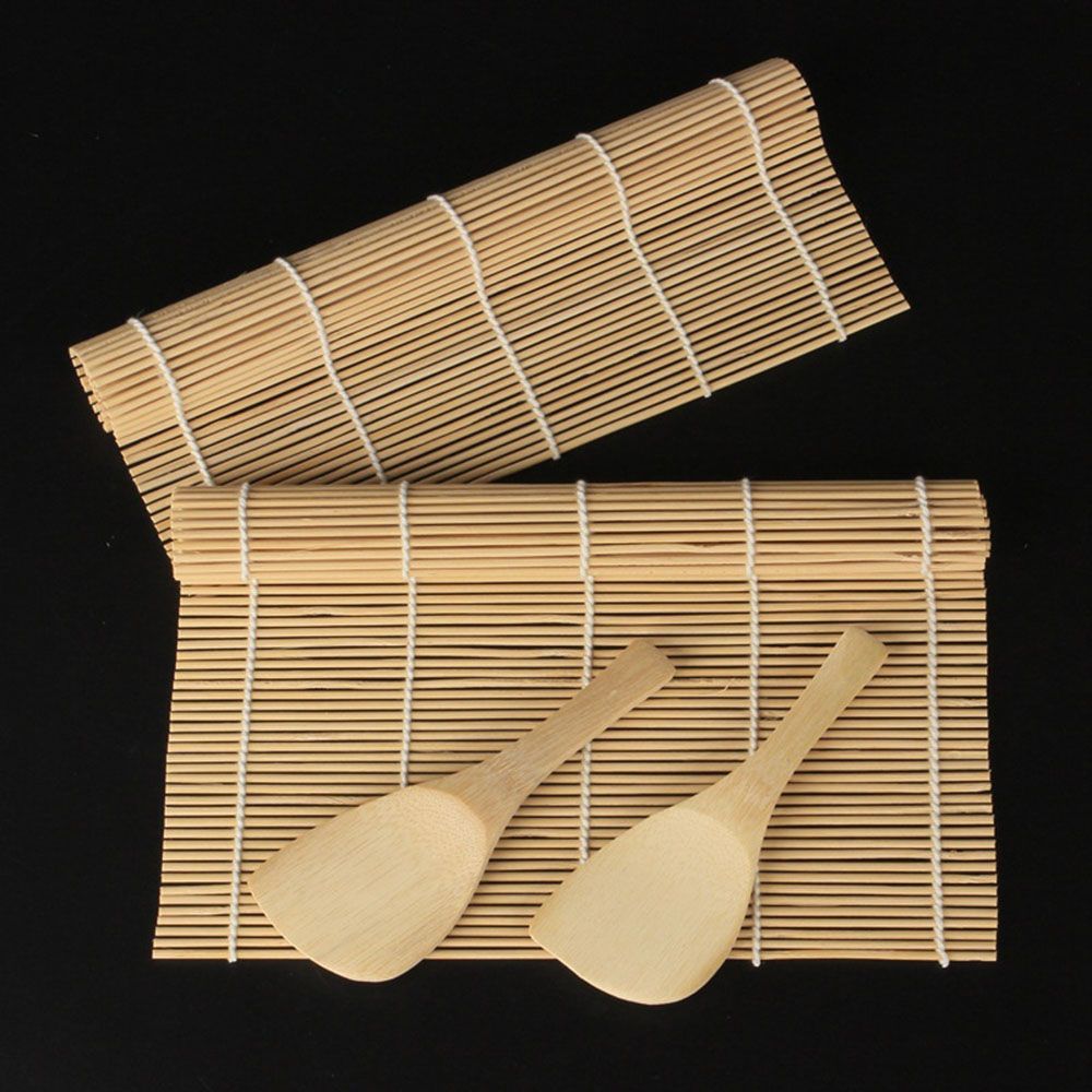 Japanisches Essen DIY Bambus Sushi Rollenformer Sushi Rollroller Sushi Matte Reislöffel Paddel