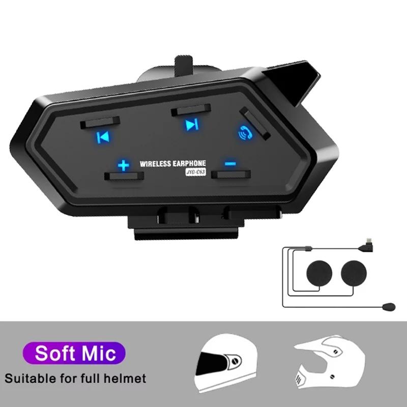 

Kebidumei C63 Bluetooth5.4 Гарнитура для мотоциклетного шлема Беспроводное шумоподавление с голосовым помощником Мотоциклетный головной наушник