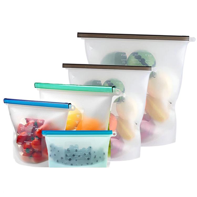 Kitchen Vacuum Sealing Bag for Food Storage - Silicone Fresh-Keeping for Fruits & Vegetables