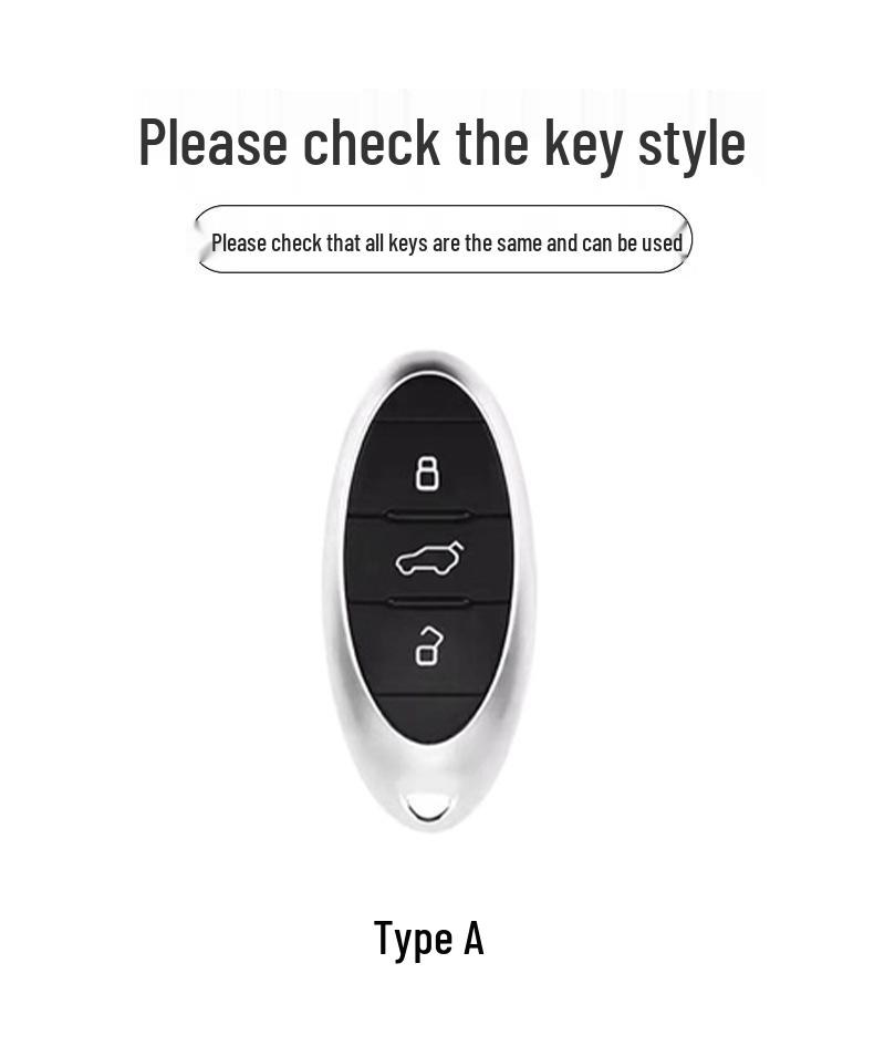 FAW Bestune T77/T99/B70/T55/T33 Car Key Case with Creative Buckle - Full Wrap Shell for Men and Women