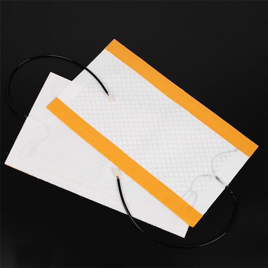 Univerzální 2ks 48×27cm Uhlíkové vlákno Auto Auto SUV Sedadlo Vyhřívané Vyhřívací Podložka