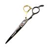 6.0 Inch, Black Gold, Left-Hand Scissors, Flat Scissors, Straight Scissors, Tooth Scissors, Thin Scissors, Left-Handed Scissors