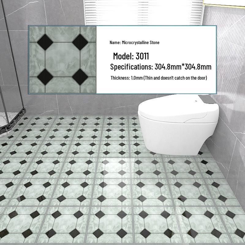 PVC Self-Adhesive Waterproof Stone Plastic Floor Sticker for Bathroom and Kitchen
