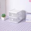 Desktop Storage Box with Drawers Multi Layers Transparent Multifunctional Stackable Desk Organizer for Home Bedroom