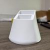 2 Grids Desktop Remote Control Holder Living Room Remote Cntrol Storage Rack 3D Printing Remote Control Organizer