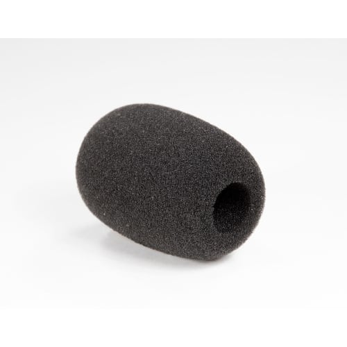 3.5cm Microphone Sponge Windscreen for Small Microphones, 10mm Diameter, Broadcast, 5-Pack, Black