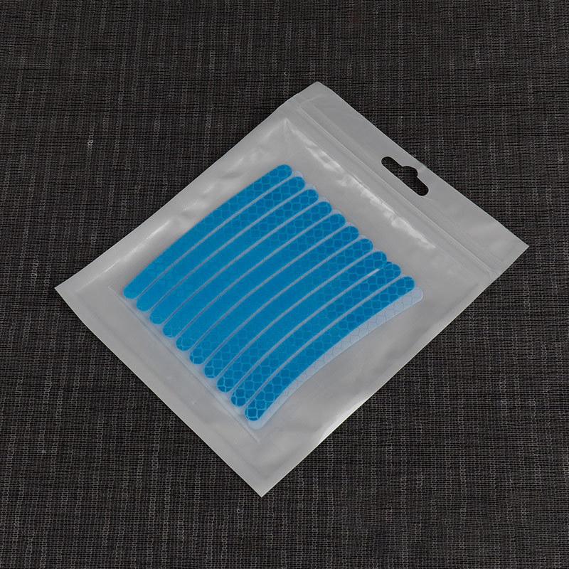 20Pcs Rainbow Car Wheel Reflective Sticker Personalized Motorcycle Electric Bicycle Colorful Anti Night Light Decorative Sticker