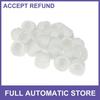 Twenty Plastic 19mm Exterior Wheel Lug Nut Bolt White Universal