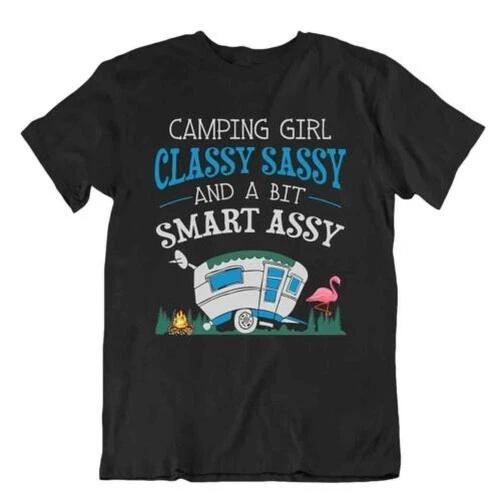 Camping Outside Trip T-Shirt Tee Gift Cool Cute Funny Outdoor Fresh Classy Smart