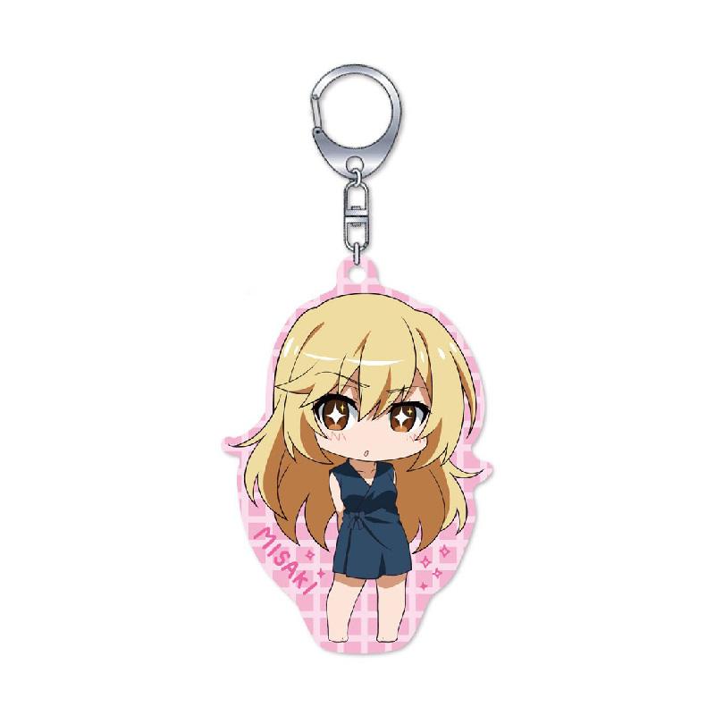 

Anime A Certain Scientific Railgun Acrylic Keychain Pendant Bag Car Keychain Cell phone Accessories present Firend Gift 6 cm