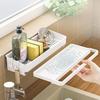 Punch‑Free Multifunctional Sink Sponge Holder Countertop Drying Rack for Dishcloth Scrubber Kitchen Household Storage Organizer