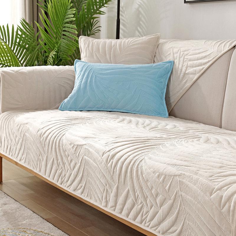 Sofa Kissen Rutschfest Einfach Modern Wintertag Kurzplüsch Sitzkissen Verdickt Vier Jahreszeiten Leder Sofa Überwurf Handtuch