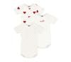 Inner Heart Short Set of PB200 [Petit Bateau] Shirt, Print, Sleeve, Body, 3, Baby, Girls, A00BB00, 18MONTH, Other, PB20,